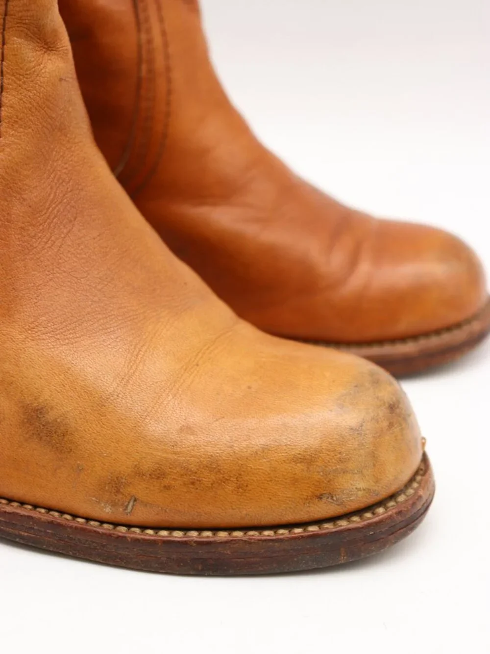 Frye Vintage Braided Women's Size 8.5 B Brown Leather Boots Made in USA - Picture 12 of 15